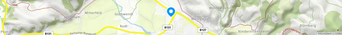 Kartendarstellung des Standorts für Apotheke Ottensheim in 4100 Ottensheim